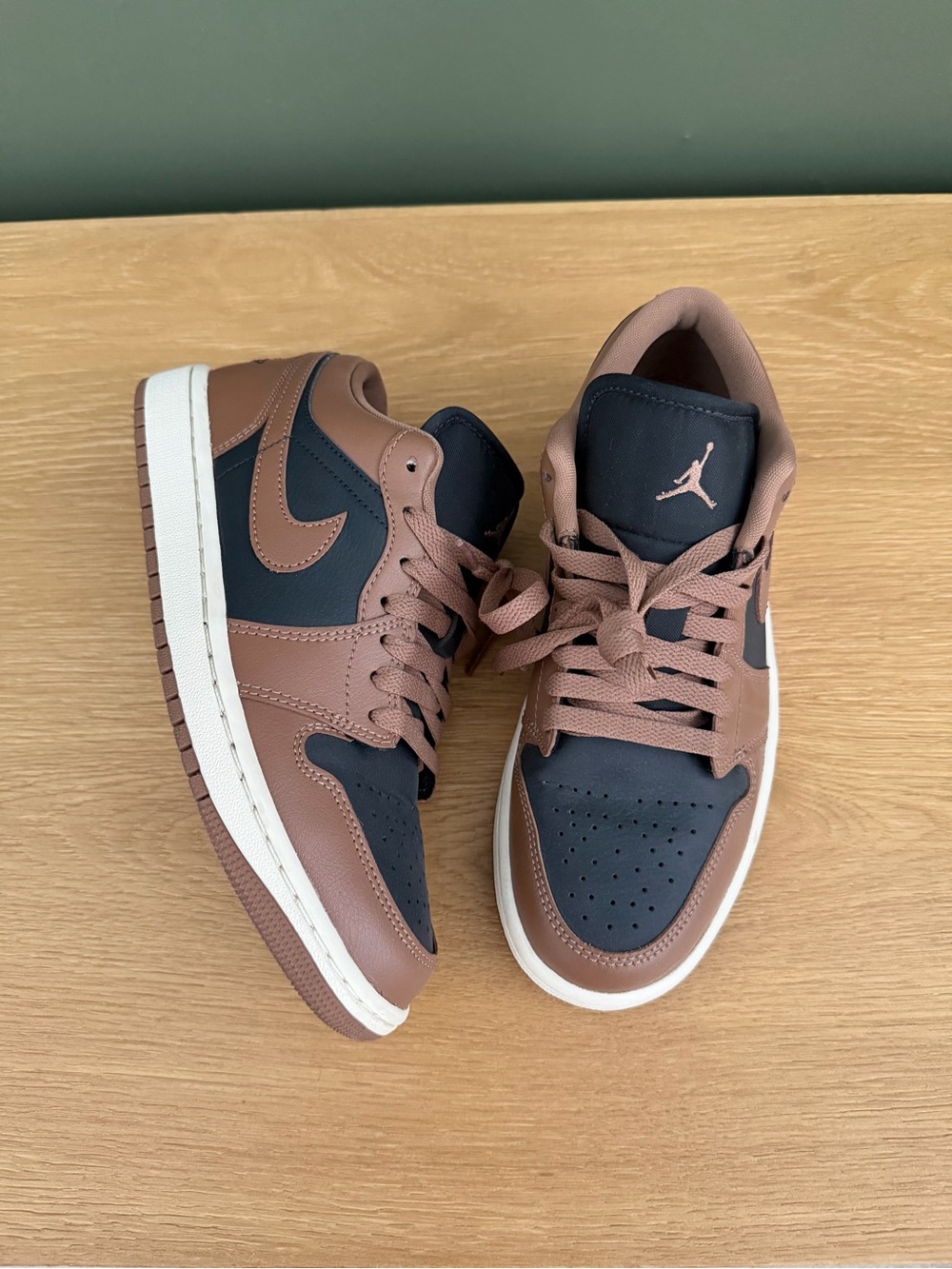 Jordan Low-Top Sneakers in Brown and Black